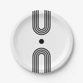 Boho celestial Sun Pappteller