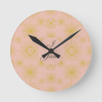 Boho Celestial Sun Stars Personalisiert Pink