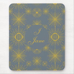 Boho Celestial Sun Stars Personalisiert Vintag Mousepad