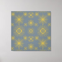 Boho Celestial Sun Stars Vintages Muster