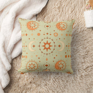 Boho Celestial Throw Pillow   Spirituelle Zuhause  Kissen