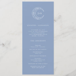 Boho Celestial Wedding Programm