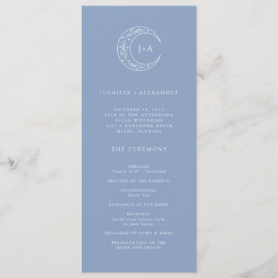 Boho Celestial Wedding Programm