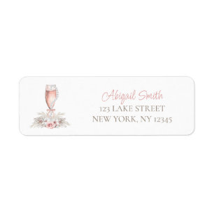 Boho Champagne Glass Pearls & Prosecco Brautparty