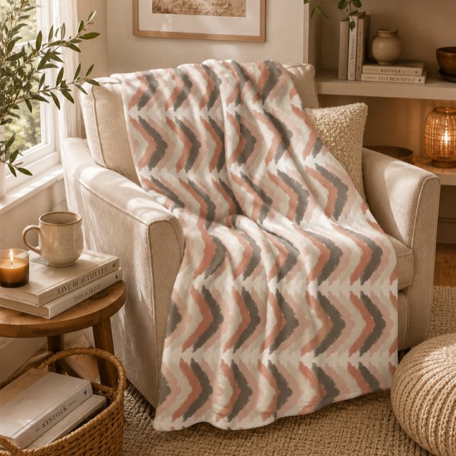 Boho Chevron  Fleecedecke (Von Creator hochgeladen)