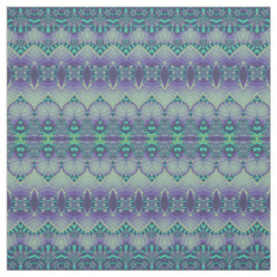 Boho Chic Aquamarines Lila Muster Stoff