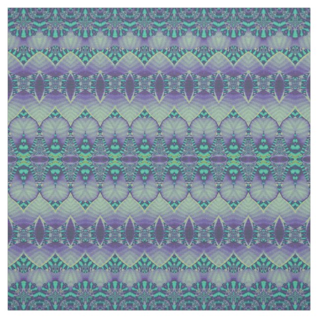 Boho Chic Aquamarines Lila Muster Stoff (Muster)
