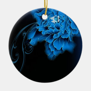 Boho chic Aquarell Blütenperle Keramikornament