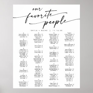 Boho Chic Black and White Printable Seekarte Poster