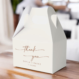 Boho Chic Bohemisch Cream Vielen Dank für Ihre Hoc Geschenkschachtel