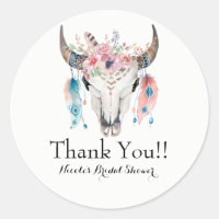 Boho Chic Bohemisch Feathers & Cow Skull Party