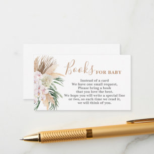 Boho chic Books for Baby Card Begleitkarte