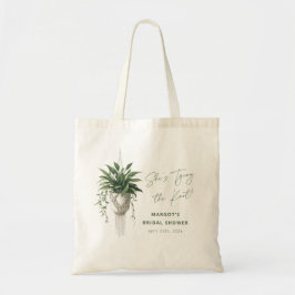 Boho Chic Botanische Krawatte des Knotens Brautpar Tragetasche