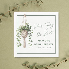 Boho Chic Botanisches Brautparty "Krawatte der Kno Serviette