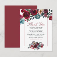 Boho chic burgundy and marine Baby Shower Danke