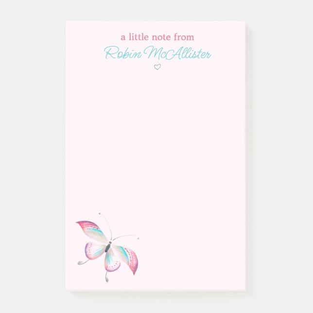 Boho Chic Chinoiserie Butterfly Post-it® Notes Post-it Klebezettel (Vorderseite)