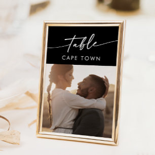 Boho Chic COLOR EDITABLE Foto Tischnummern