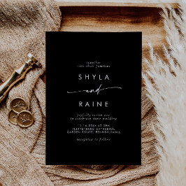 Boho Chic COLOR EDITABLE Lässig Wedding Einladung