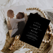 Boho Chic COLOR EDITABLE Lässige Foto Hochzeit
