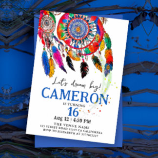 Boho Chic Colorful Dream Fantastische Bergwelten Einladung