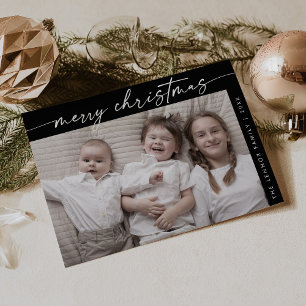 Boho Chic Dark Black Foto Fun Familie Weihnachten