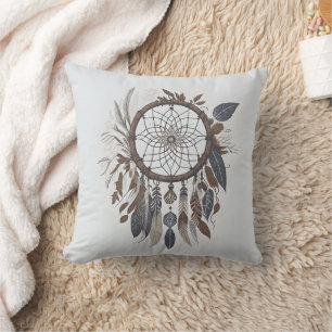 Boho Chic Dreamcatcher Earthy Toned Infarm Kissen