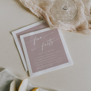 Boho Chic Dusty Rose Pink Wedding Fun Fakt Neapel Serviette