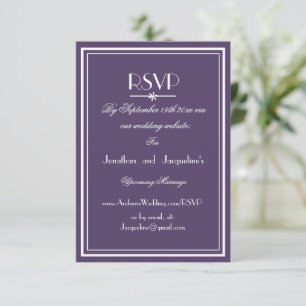 Boho-chic-E-Mail-Website Hochzeit der RSVP-Karte RSVP Karte