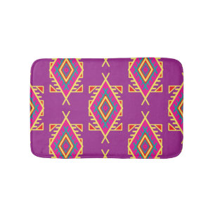 Boho Chic: Ethnische nahtlose Ornamente Badematte