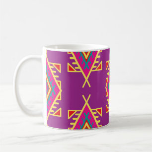 Boho Chic: Ethnische nahtlose Ornamente Kaffeetasse