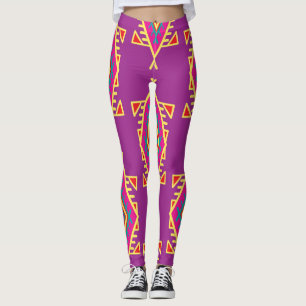 Boho Chic: Ethnische nahtlose Ornamente Leggings