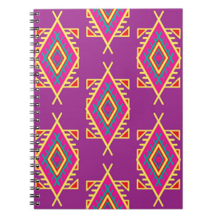 Boho Chic: Ethnische nahtlose Ornamente Notizblock