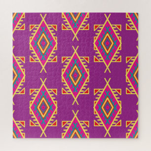 Boho Chic: Ethnische nahtlose Ornamente Puzzle