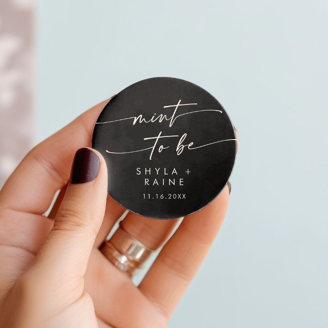 Boho Chic FARBE EDITABLE Minze zu sein Gutes Aufkl Runder Aufkleber (Von Creator hochgeladen)