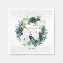 Boho Chic Floral Girls Taufe