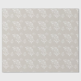 Boho Chic Floral Pattern Ästhetik Geschenkpapier
