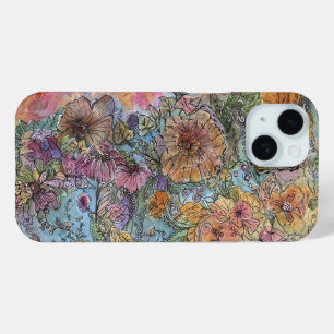 Boho Chic Flower Garden Aquarellbilder Case-Mate iPhone Hülle