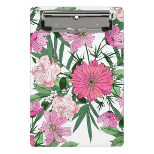 Boho-chic-Gartendesign mit Blumen Mini Klemmbrett