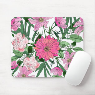 Boho-Chic-Gartendesign mit Blumen Mousepad