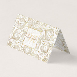 Boho Chic Gold Mandala Design Visitenkarten