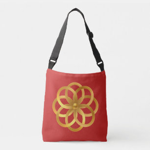 Boho Chic Golden Mandala Tragetaschen Mit Langen Trägern