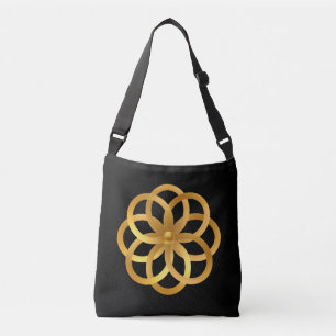 Boho Chic Golden Mandala Tragetaschen Mit Langen Trägern