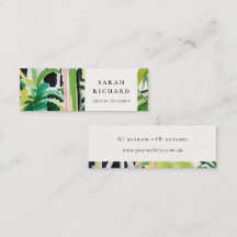 Boho Chic Green Tropical Leafy Foliage Botanical