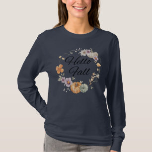 Boho Chic Hello Fall Botanisches Shirt