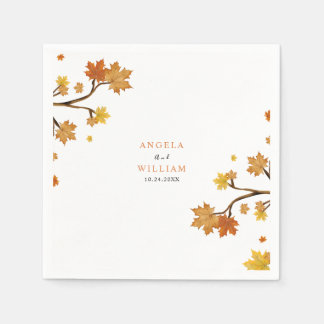 Boho Chic Hochzeit im Herbst Serviette
