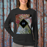 Boho Chic Imitate bestickt mit floral Personalisie