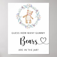 Boho chic kleine Bären raten wie viele GUMMY Bären