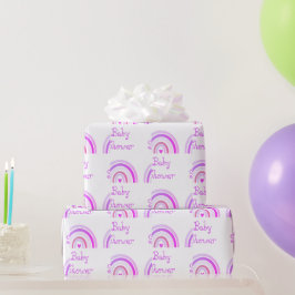 Boho Chic Lila Rainbow-Musterpapier Geschenkpapier
