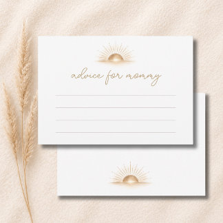 Boho-Chic-Little-Sunshine-Baby-Shower-Beratungskar Dankeskarte