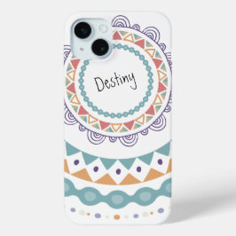 Boho chic mandala name Case-Mate iPhone hülle